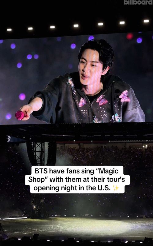 ARMY showed them 💜✨ BTS perform “Magic Shop” at the first U.S. stop of the ARIRANG world tour in Tampa #bts #magicshop #arirang #arirangworldtour
