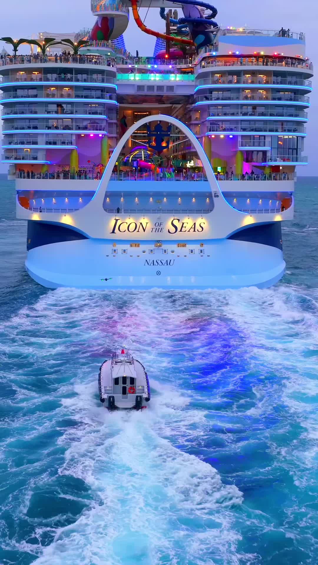 POV: you’re finally sailing away on that cruise you’ve been waiting for!  Whats the longest you’ve waited for a cruise?  #cruises #iconoftheseas #cruiselife 