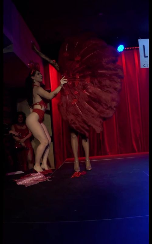 A wild @TheAudreyLove appears!  Audrey will be back with us on March 7th, and we’ll be back at @City Winery NYC on March 14th! #thingstodoinnyc #nycburlesque #datenightnyc #fandance #pinup