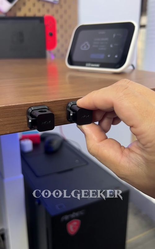 say goodbye to messy desktop,you need a cable organizer #setup #kitchen #desksetup #organize #roomorganization 