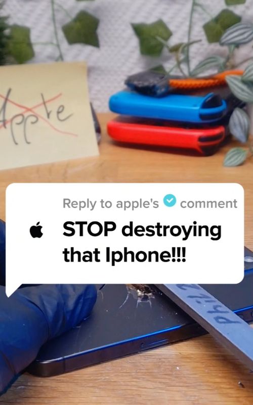 Well... I think this is the END of this series 🫡😭 Go and Tag @apple in the comments 🗿👀 #nintendo #apple #challenge #cut #iphone 