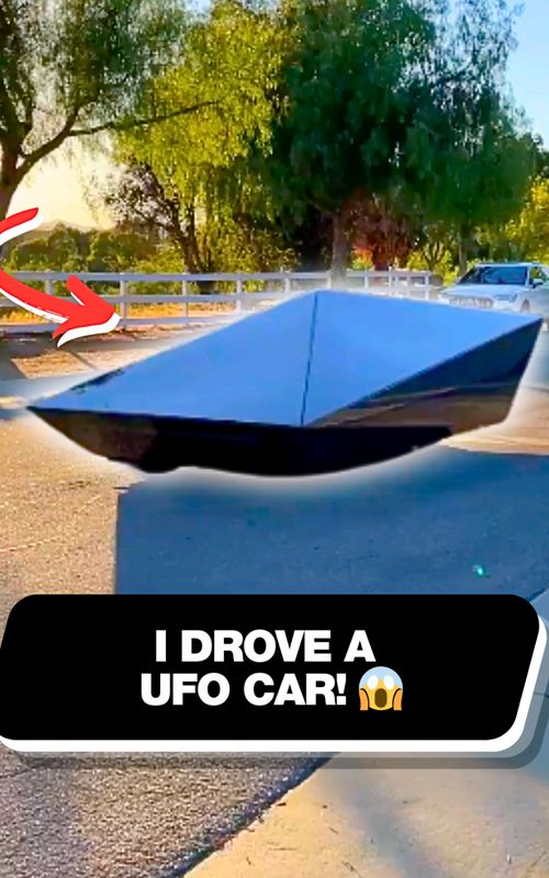 I drove an insane UFO car! 🤯 #ufo #customcar #futuretech #technology #supercarblondie 