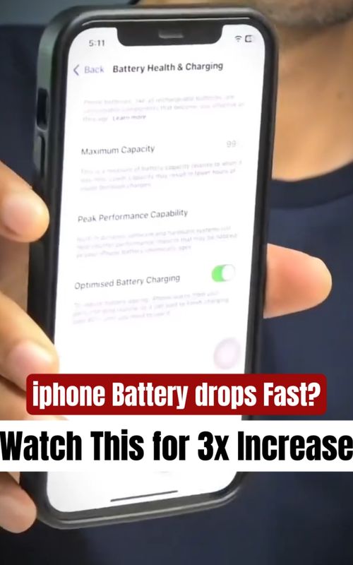 How to Improve iPhone Battery Health Want your iPhone battery to last longer? Try these 3 simple hacks: Don't charge above 90% & don't let it drop below 20% Remove the back cover while charging to avoid Overheaty the back cover Prefer wired charging over wireless (less heat, more life) Follow these and keep your battery health strong even after years! #iphonehack #batteryhealth #techtips #iphonetips 