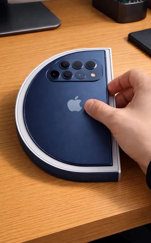 🚨 Le presentamos el ultimo Iphone Media Luna Pro Max🚨.          #iphone #apple #iphone18promax #tecnologia #phone 