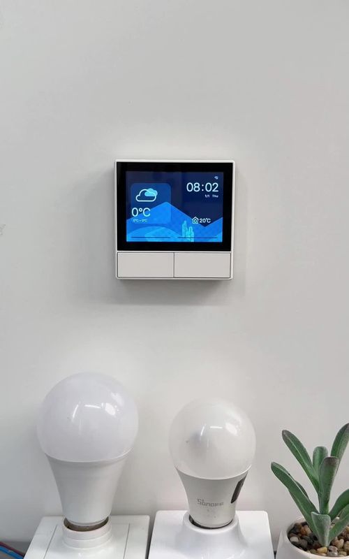 Your switch only does ONE thing? 😳 NSPanel ⚡Control scenes • adjust temperature • manage devices — all in one panel #NSPanel #sonoff #smarthome #housetour #fyp 