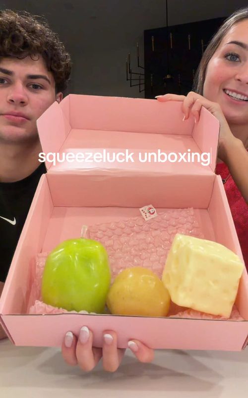 @SqueezeLuck_official unboxing 🧀🥔🍏 #squishy #squishes #needoh #squeezeluck ##needohs @trev_sch_2008 