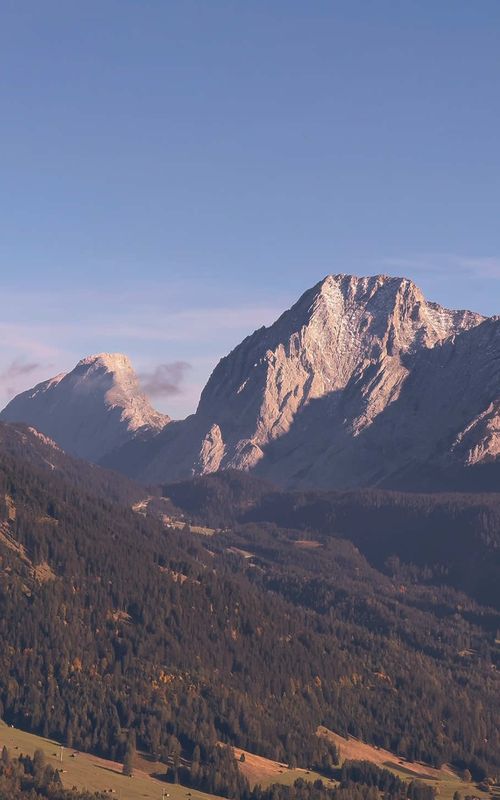 imagine just sitting here for hours and talking with bro 📍 the beautiful south west face of the top of germany zugspitze from ehrwald in austria and the mieminger mountain range #mountains #mountain #nature #mountaineering #hiking 