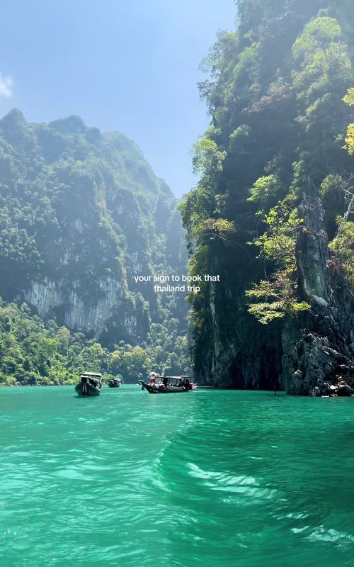 Add this to your Thailand itinerary  📍Khao Sok National Park 🥹  #thailand #khaosok #nature #travel #cheowlanlaken 