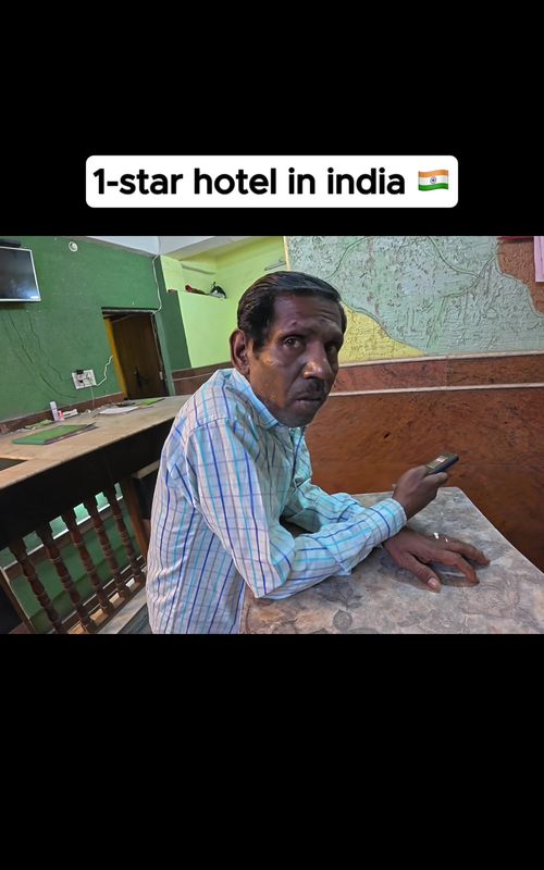 1-Star Hotel Check In 🤨 (strange?) #hotel #travel #hotelreview