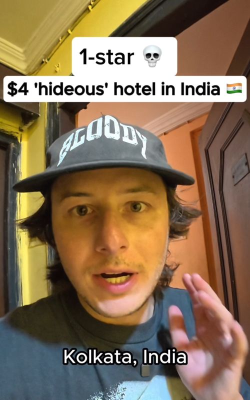 bro look at the walls 👻 (1-star) #hotel #travel #hotelreview