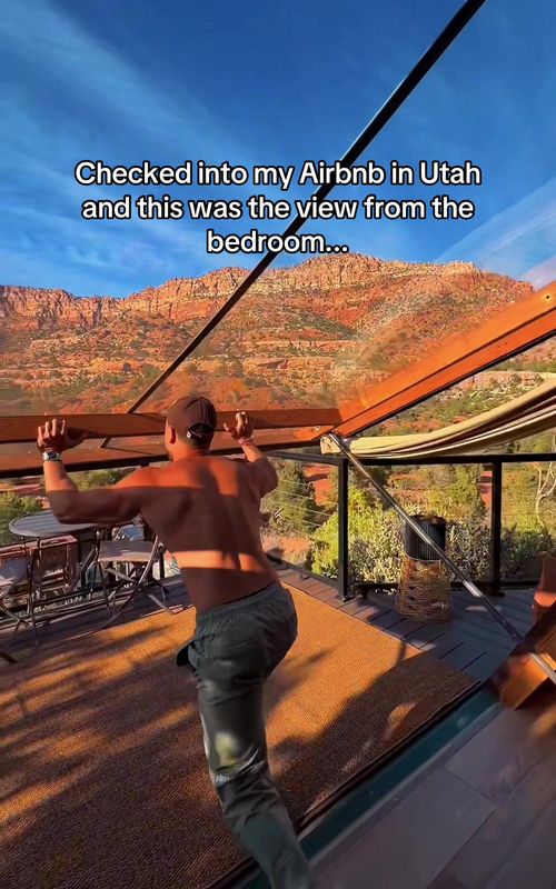 I found one of the most unique stays near Zion 🤯 @Zion Eco Cabins #solotravel #adventuretravel #beautifuldestinations #glamping #uniquestays 