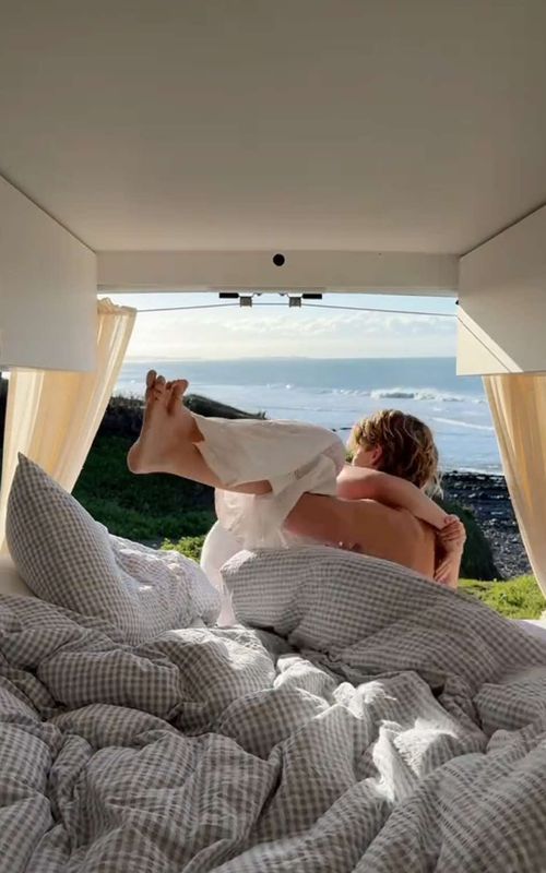 This is your sign to go on that road trip this year 🚐🤟🏼☀️ #couple #roadtrip #soulmate #van #travel 