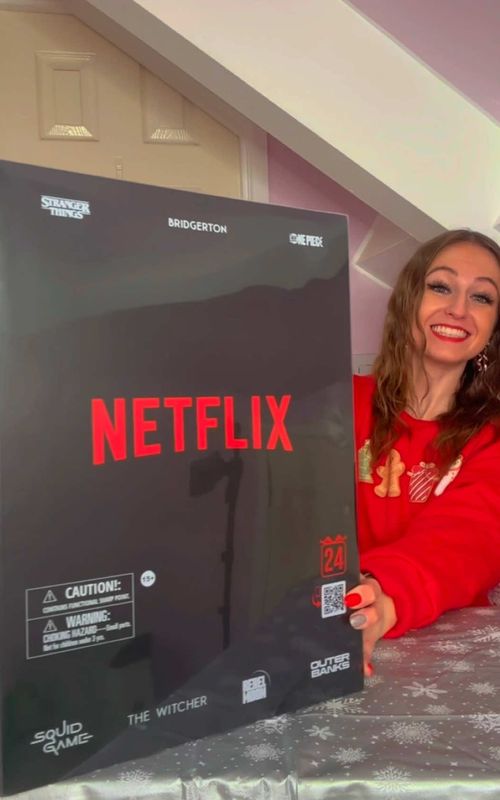 Let’s unbox the WORLDS BIGGEST *NETFLIX* Advent Calendar 2024!!🫢🎬🎁⁉️ #asmr #foryou #adventcalendar2024 