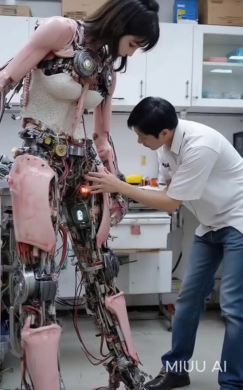 Humanoid Robot 2025 defect in its leg #robot #tesla #ai