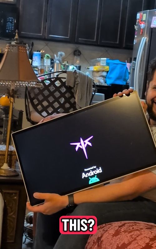 he's happy so I'm happy #android #tablet #familytime 