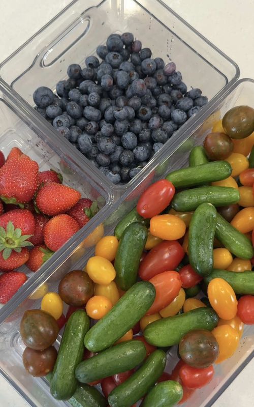 Putting away some groceries 🫐🍓 #restock #asmr #restockasmr #asmrsounds #satisfyingvideos #organization #fridgerestock #relaxingvideos #momlife 