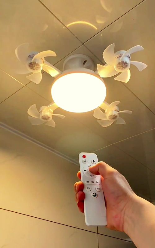 Drone-inspired, ceiling-cool. 🌀🚁 Unique fan light with drone design & easy screw-in installation. #dronefanlight #ceilingfan #screwInfan #tiktokmademebuyit#fyp
