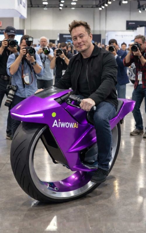 This One-Wheel Tesla Bike Just Shocked Everyone 😳🔥  A futuristic TeslaBike appears at a tech expo — and no one is ready for what happens next. Introduced a one-wheel aero motorcycle that looks straight out of the future. As he starts riding it in real life, the crowd is stunned, photographers rush in, and the audience can’t believe their eyes. Would YOU ride this? #teslabike #futuretech #aiwowai #electricvehicle #innovation