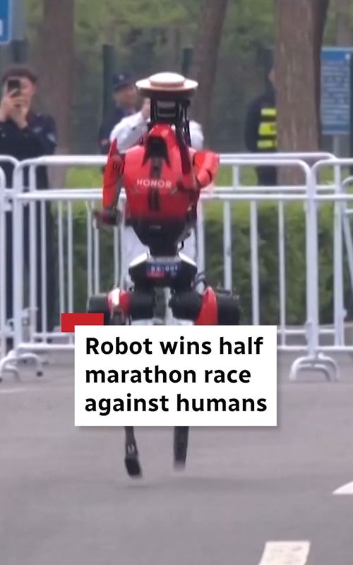 A robot has set a new record for running a half marathon in a race in Beijing. #Robots #Technology #HalfMarathon #CBCNews