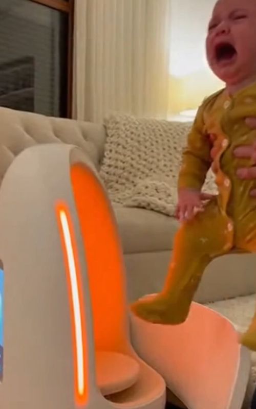 This Machine Turned a Crying Baby Into a Sleeping Angel 😭➡️😴 #ai #haircut #future #technology #2026 