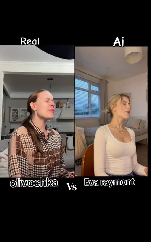 Ai? olivochka vs Eva raymont #1vs2 #ai ##explore #olivochka #evaraymont @olivochkka 