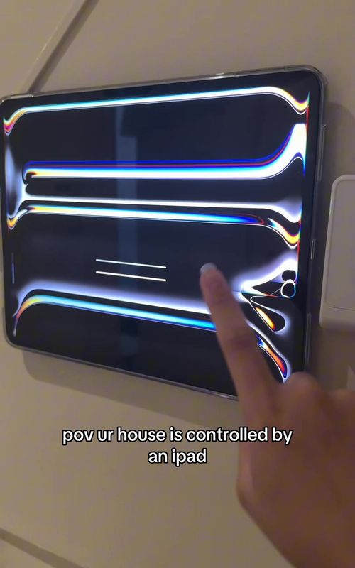 i love smart homes soo much 💕 #smarthome #ipad #apple #houseideas #homeideas 