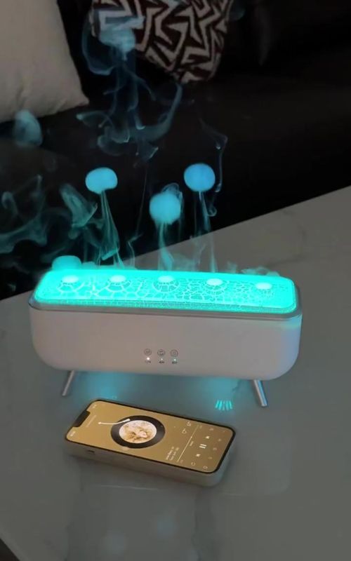 Relax in Style: The Coolest Volcano & Jellyfish Diffuser for Your Desk 🌋🌊 #AestheticVibes #MustHaveGadgets #TikTokMadeMeBuyIt #StressRelief #DropShipping 