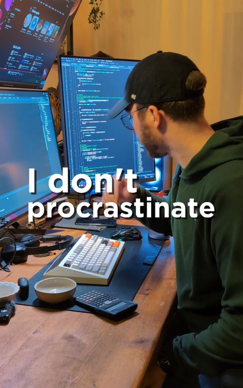 Don't do this though, although you probably already do so too aren't you? 😉😅 “I am a person who works well under pressure. In fact, I work so well under pressure that at times, I will procrastinate in order to create this pressure.” ― Stephanie Pearl-McPhee I resonate so much with this quote, but I am not too proud of it though. But what I often notice is if I want to get work done on my personal projects on a day off, I usually procrastinate all the way until the end of noon and then I feel the pressure of making progress because otherwise I wasted my day off. 😅 And to be honest, I absolutely hate that.. So in order to help myself, and thereby hopefully you too. Here are some tips that may help. 🙌 📵 Put your phone away This is often my best trick. I even try to combine it and start recording myself for future content! This way I am less distracted and more focused on my goal(s). 📝 Make the work visible Write down on paper what you want to do. For me writing it down and drawing sketches of my ideas somehow make it more serious to me.  🚫 Remove decision fatigue Decide exactly what you’ll do next. Starting becomes much easier when there’s no thinking required. Often when I am like "lets just open visual studio and hope an idea pops up" often ends up in me doomscrolling right after.. 😅 So don't let decisions come to you, make them before you start (easier said than done, I know). 🫶 Accept that starting will feel uncomfortable Procrastination isn’t laziness, it’s often avoidance of discomfort. The trick is to start despite that feeling. Usually, the resistance fades after a few minutes. Especially when the image gets clearer. 😉 Anyway, I know it's easier said than done, and I am definitely not perfect either. But reminding yourself of these tips does help some times, so use this as a reminder if you may need it. 🫶 Happy coding everyone! 👨‍💻 ~ Follow for game development and programming content 🤩👨‍💻🎮 @justinbieshaar . . 🏷️ #procrastinate #gamedev #programming #coding #codingisfun