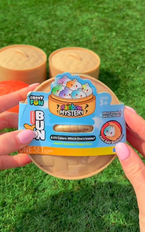 Let’s unbox the VIRAL UV Sunlight Reveal Mystery Dumplings!!😍☀️✨🌈⁉️ #asmr #foryou #dumplings #dumplingsquishy 