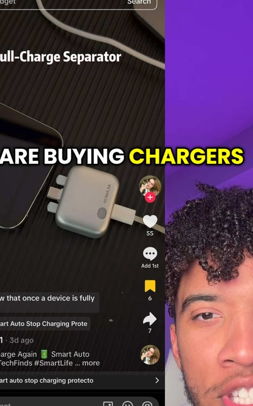 This charger ejects from your phone when it hits 100% #carterpcs #Tech #iphonehacks #iphone 