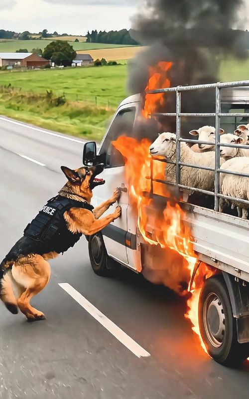 🐕🔥 This Brave Dog Risked Everything to Save Him!#Dog #Fyp #animal 