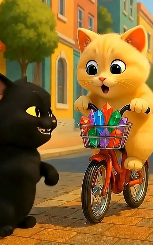 Cat Dad to the Rescue! | Little Cat’s Street Mishap❤️🐱💎!#shorts #funny #cat #cute #animals 