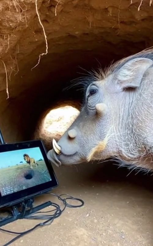 Warthog Sent a Spy 📷📷 📷 #Lion #Funnyanimals