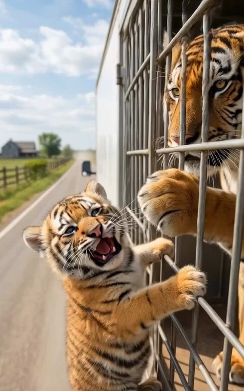 This lost baby tiger found the purest friendship with a tiny kitten 🥺 Wait until the Mama Tiger shows up at the end! 🐅❤️ Would you protect your best friend like this? 👇 #TigerCubRescue #AnimalFriendship #TigerAndCat #CuteAnimals #catlover 