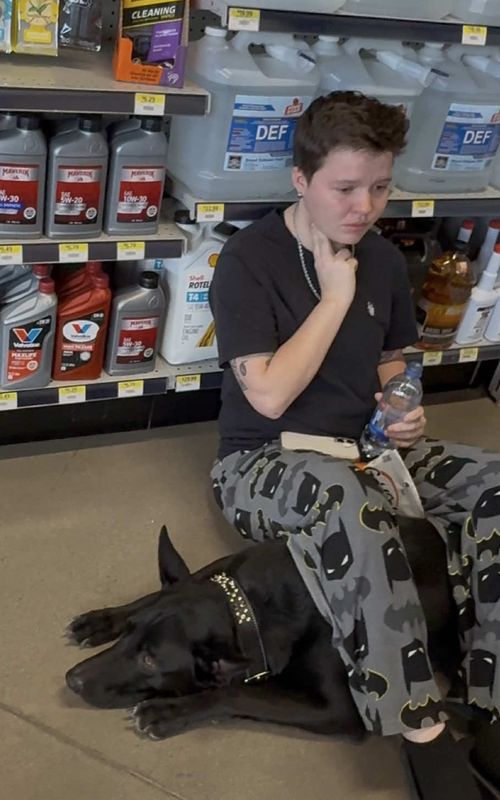 There’s a lot more to this incident than this short video.  I recorded the entire 40 minutes of this horid interaction with EDWARD at the Maverick off of Dublin and Powers in Colorado Springs CO.  We are in the process of filling an ADA complaint, taking this to Maverick corporate and I will be taking him to court.  Being refused service because you’re disabled and need a service dog to be with you is absolutely ridiculous. I UNDERSTAND they can refuse service to anyone, but it was clear why Edward decided to, which in my state, is illegal.  This medical episode could have been prevented. It was caused because of this incident and Edward. I am posting this not just so people know about the Maverik, but also to educate anyone who might not know these laws and how they can genuinely affect someone who is disabled. That is also why I will be suing. Educating and uplifting others has always been the entire reason I post. All workplaces should have regular training for staff so they are educated on service dog laws. The photos and videos I have attached are to show the real, raw emotion that was felt yesterday because of the lack of education. #servicedog #servicedoglife #servicedogrefused #fyp #viral 
