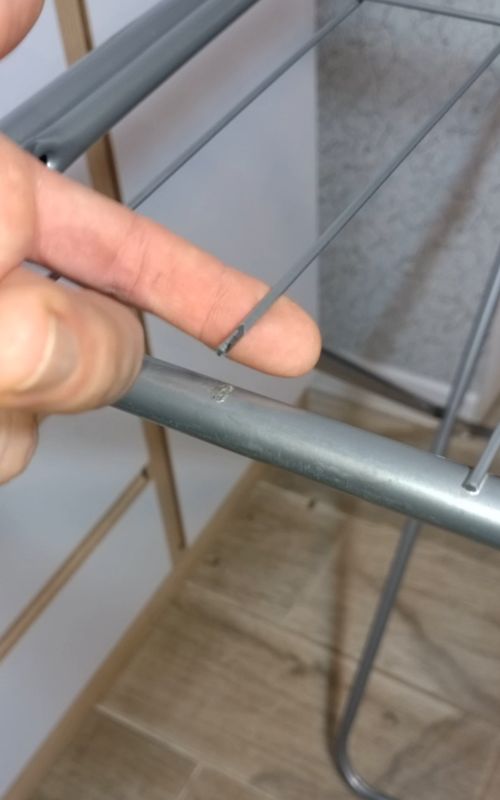 Great Trick with Zip Ties to Repair your dryer rack easily and quickly #diy#tips #tricks #howto #homemade#lifehacks
