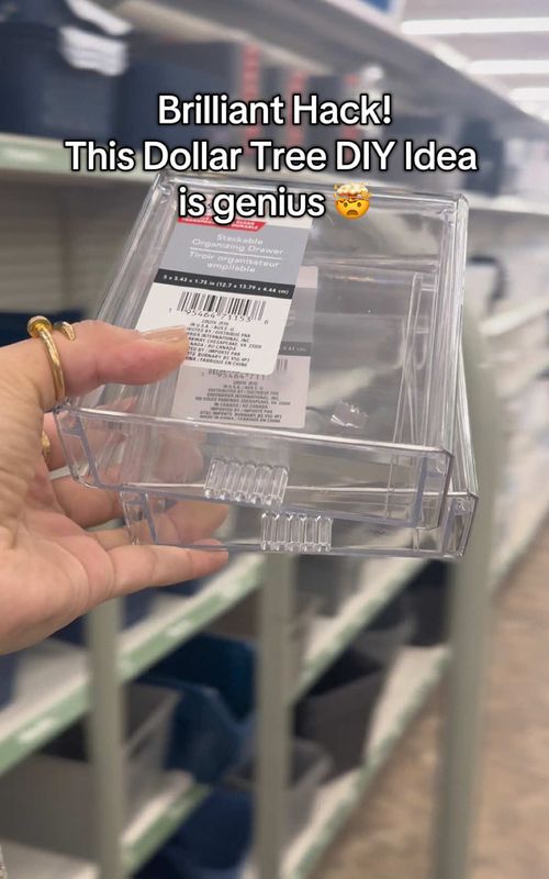 This Dollar Tree hack is so useful and simple for organization 😍 #dollartree #dollartreehacks #dollartreediy #DIY #organization 