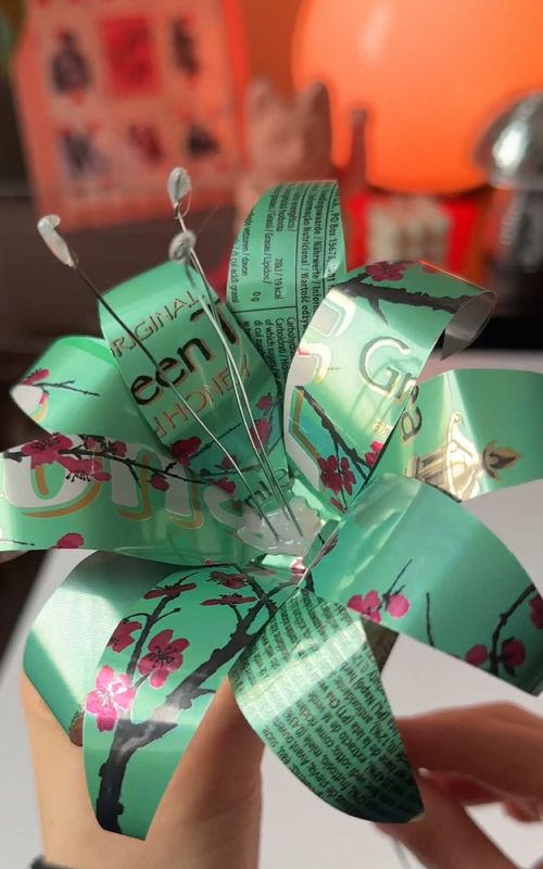 DIY soda can lily🌸 #flower #diy #tutorial #craft 