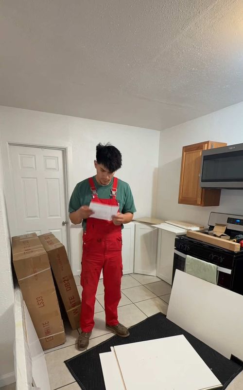 Be honest… was this $1,500 well spent? 👀 #easy #Home #DIY #cabinets #money 