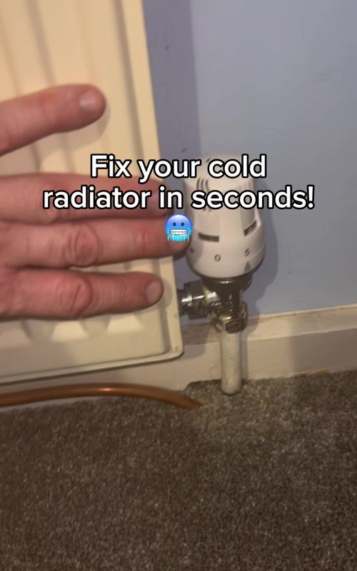 Radiator stone cold? This tiny part gets stuck all the time — and it’s the easiest fix no one checks. Give this a try before you spend a penny! #plumbingtips #diyfix #plumbinghacks #DIY #homemaintenance 