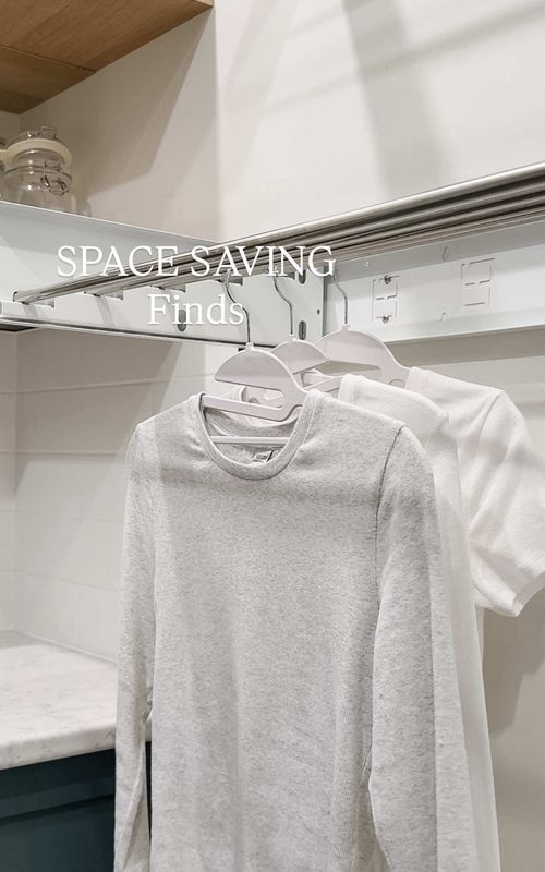 Amazon Space Saving Laundry Find. Linked in my Amazon Shop under LAUNDRY. #amazonhome #amazonhacks #laundryhacks #spacesaving #smallspacesolutions   