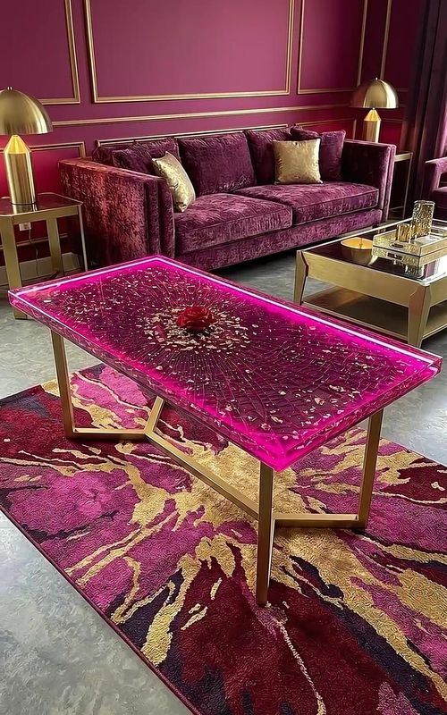 Trust the process... 🤯🌹 I shattered glass just to make THIS?! 🤯 The ultimate DIY epoxy resin table transformation. The cracked glass and neon LED combo is unreal. Wait for the final reveal! ✨ What should I cast in resin next? Drop your ideas 👇 #resinart #epoxytable #diyproject #satisfying #crackedglass     