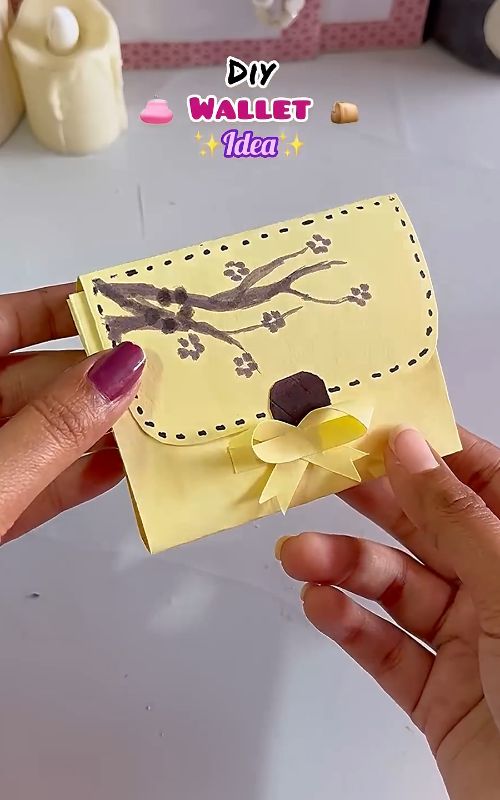 Diy Paper Wallet Idea Craft...#diy #paper #craft #wallet #creative 