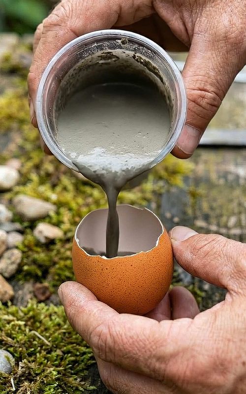 This $0 Egg Hack Looks Like a $100 Decor 🤯🍄 This satisfying DIY shows how to turn simple eggshells into beautiful mini mushroom decorations 🍄 Step-by-step process: – pour cement into eggshell molds – let it harden – remove the shell – paint and decorate – create a stunning garden setup Perfect for: DIY lovers, garden decor ideas, crafts, satisfying videos, creative projects This eggshell hack is simple, creative, and surprisingly aesthetic. Try it yourself and transform everyday materials into something amazing. #DIY, #satisfying, #oddlysatisfying, #gardenideas, #gardendecor 