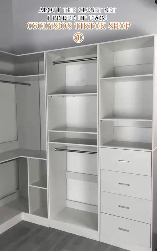 After I picked up the full closet set from Cyclysio ‘s TikTok shop…#homedecor #modernhome #tidy #cyclysio #wardrobe 