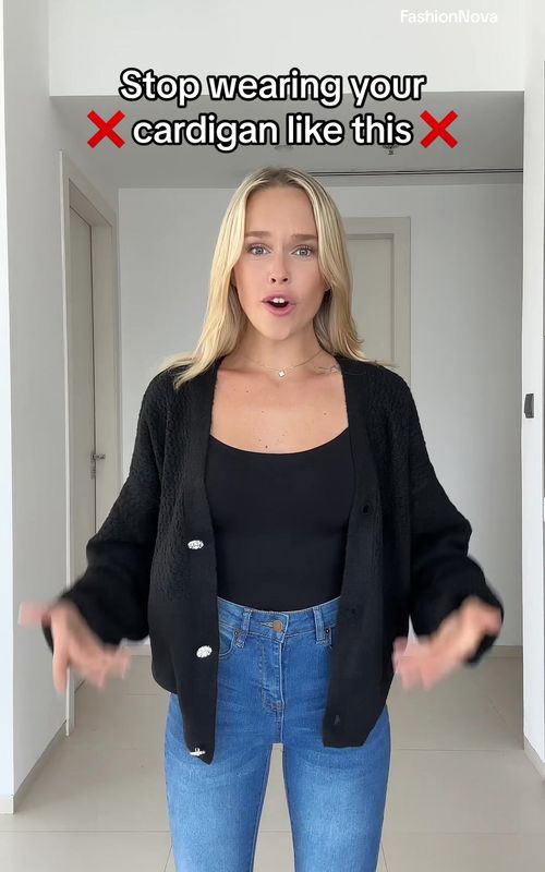 3 cardigan fashion hack @FashionNova  #fashionhack #cardiganhack #sweatherhack 