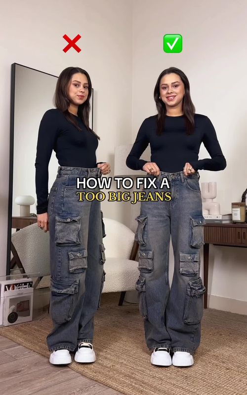 HOW TO MAKE EVERY JEANS SUIT PERFECTLY 👖🤌🏽 Save for later girls 👀 #fashionhacks #fashioninspo #styling #stylingtips 