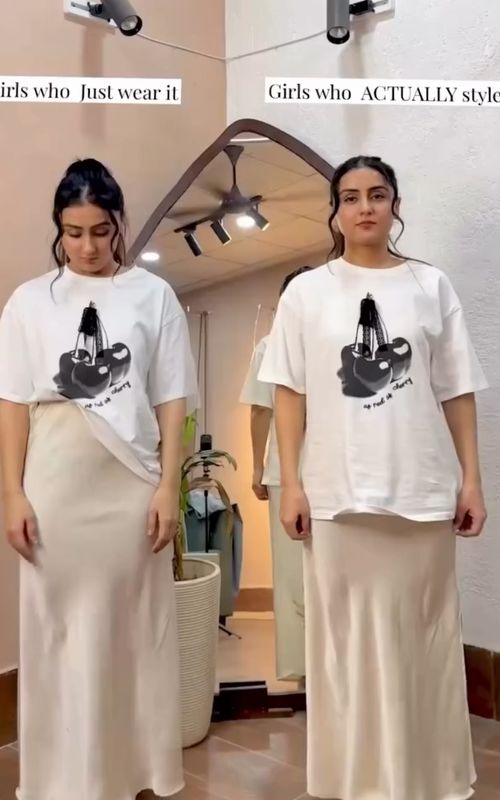 You don’t have to look basic when you can style your outfit. Here’s how you can elevate a basic skirt to a runway show standard. Video credits: @simran_salujaa #kouturekonect #fashiontips #fashionista #fashioninspiration #highfashion