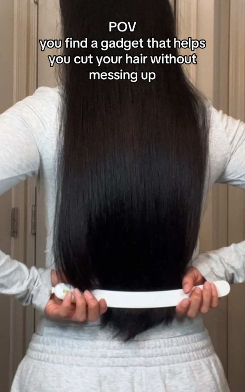 I refuse to botch my hair in 2025  😅 ##hairtok##haircut##DIY##amazonfinds2025#c#creatorsearchinsights