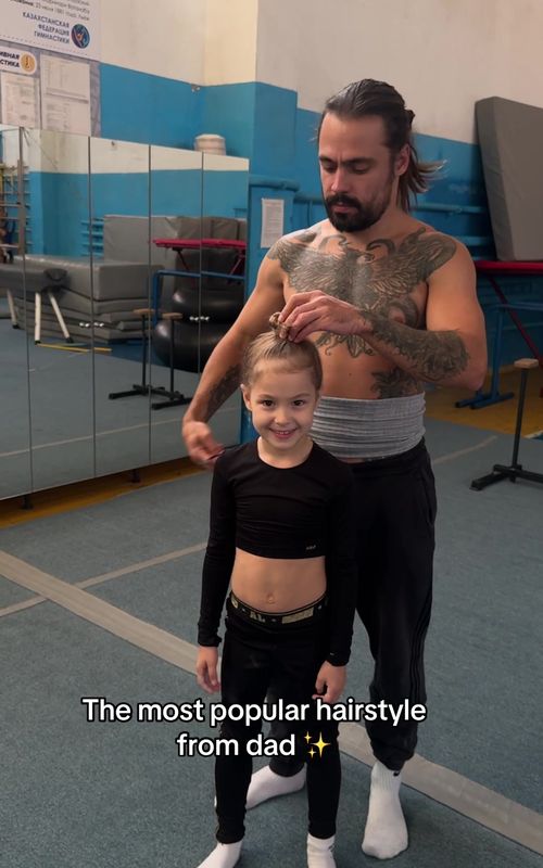 #hairstyle #dadanddaughter 